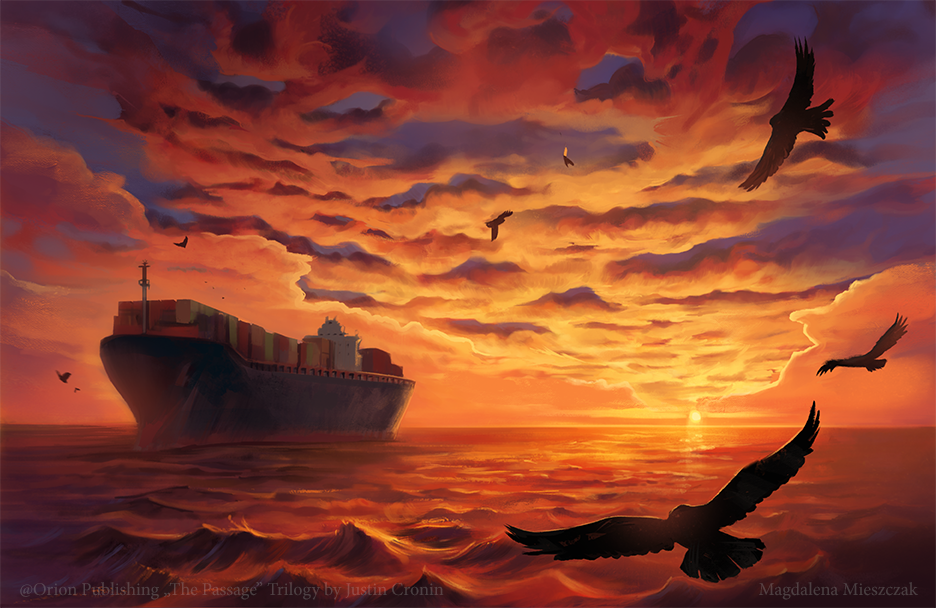 @Orion Publishing "The Passage" Trilogy by Justin Cronin - Endpaper Artwork