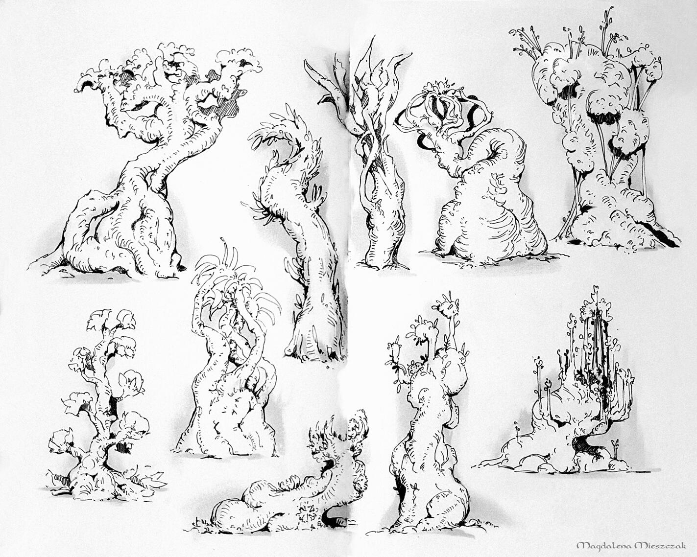Happy werid trees