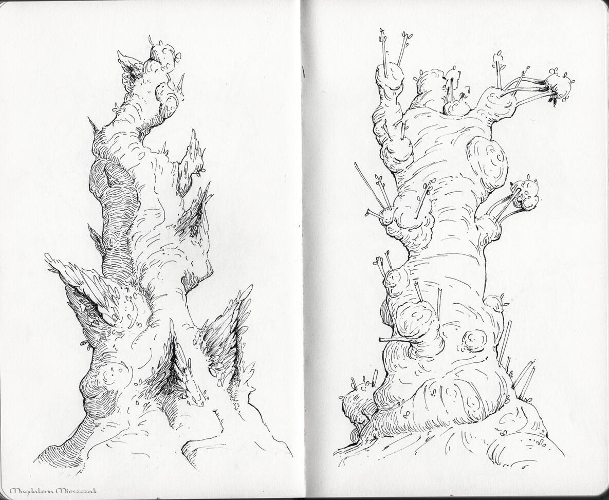 Happy weird trees